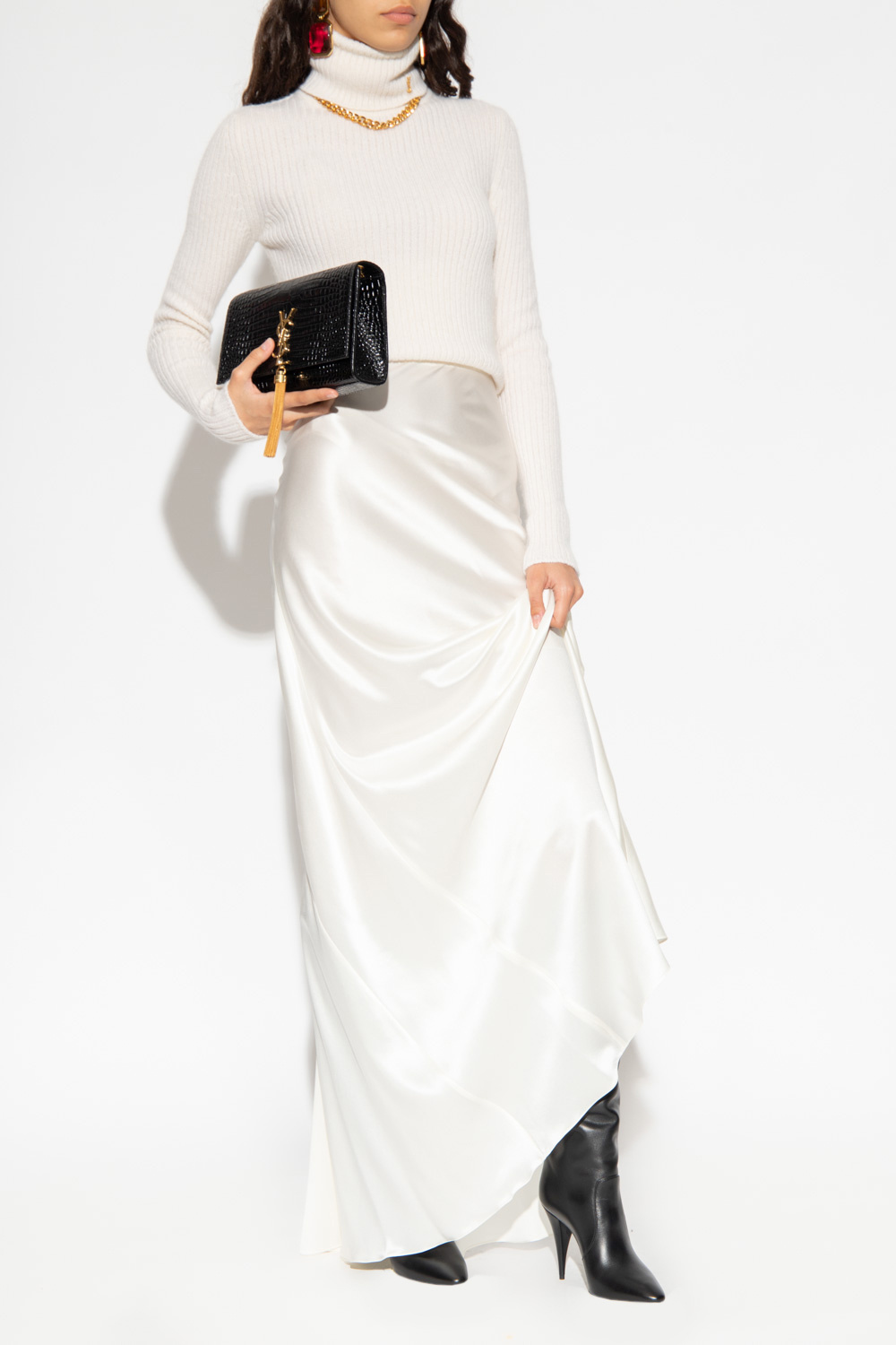 Silk skirt Saint Laurent - SchaferandweinerShops Togo